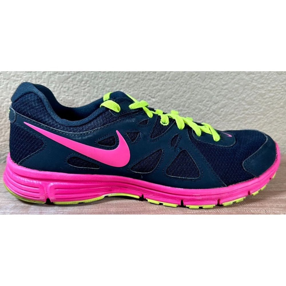 Nike Revolution 2 Women's Size 11 Running Shoes 554900-463 Sneakers - Black Pink - Picture 9 of 11